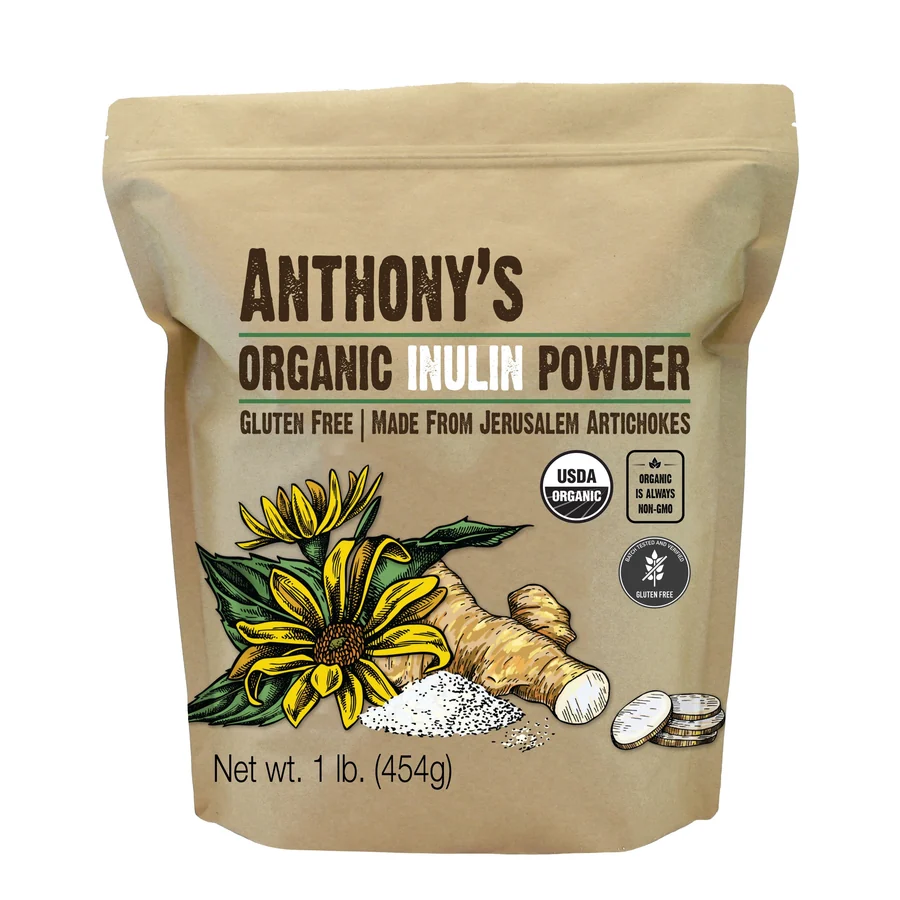 Anthony’s Organic Inulin Powder, one pound pouch